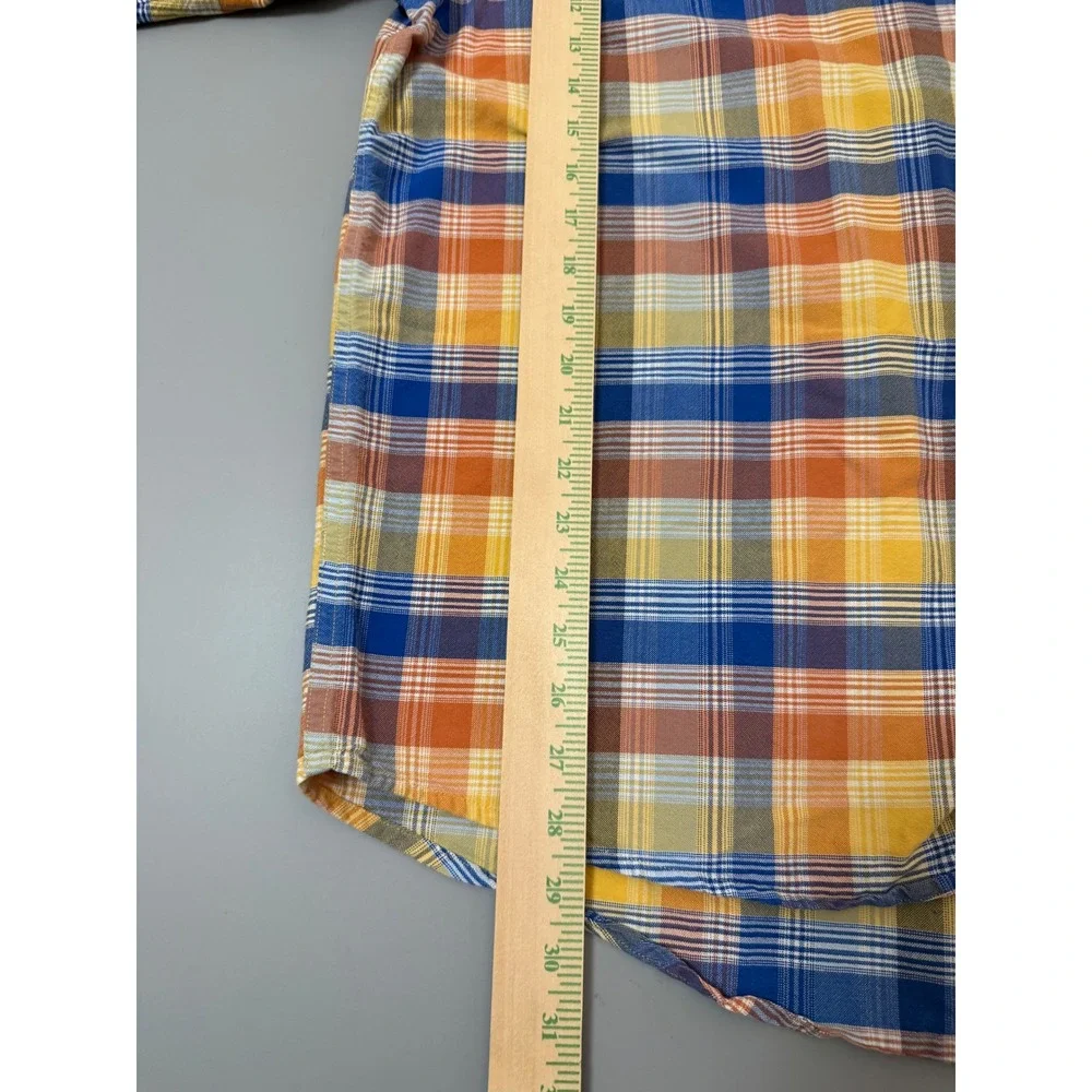 Duck Head Classic Oxford Plaid Button Down Shirt Mens XL 100% Cotton